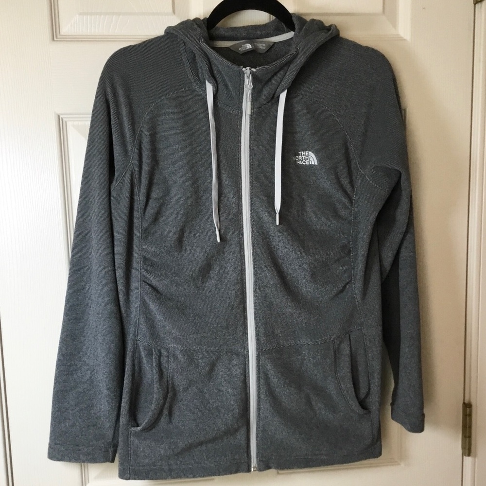 The North Face Gray Hooded Lightweight Jacket - M
